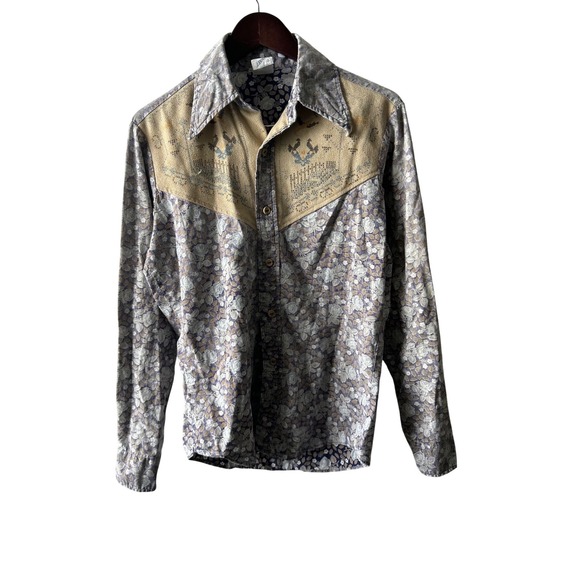 Vtg 70's KENNINGTON Mickey Mouse Western Shirt Men's One of A Kind Disney Rare - Picture 10 of 16